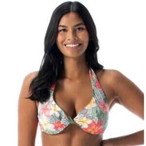 Coco Reef Verso Twist Reversible Underwire Bikini Top 32DD 34DD Monaco NWT